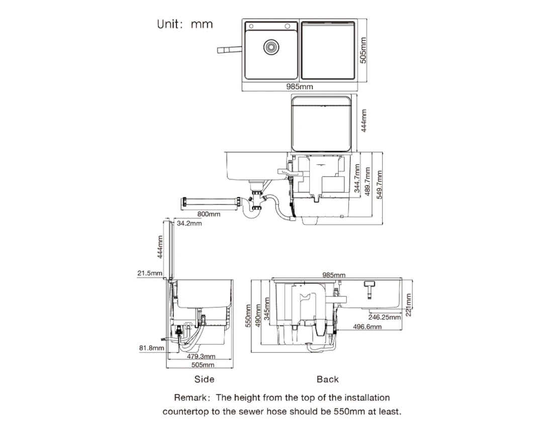 FOTILE 3in1 IN-Sink Dishwasher - SD2F-P6
