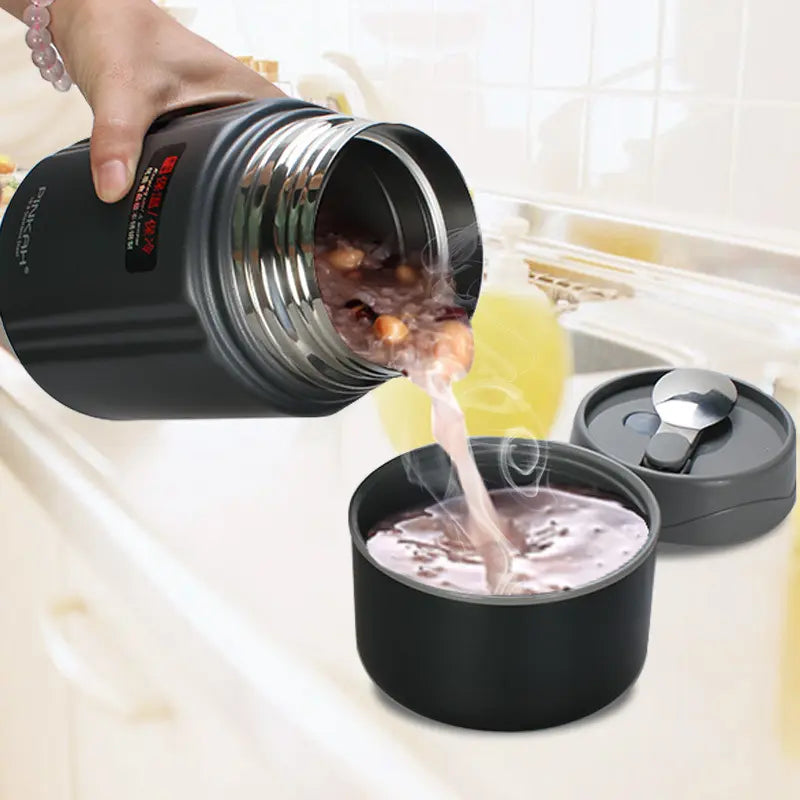Vacuum Food Jar 780ml - PJ-3312 PINKAH Black