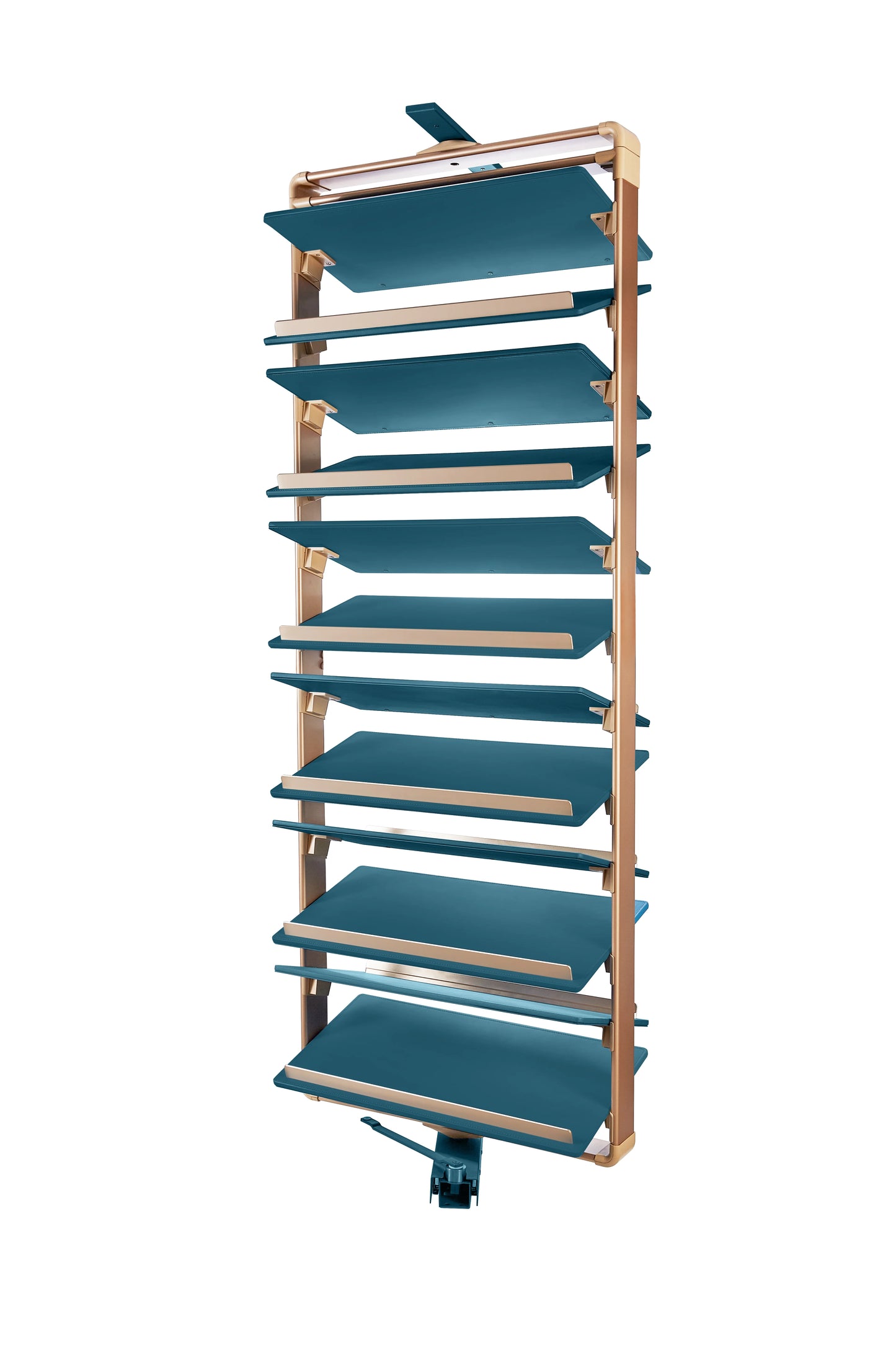Rotating Shoe Rack - Fits 800mm Cabinet - B Series Teal PU Leather - 703591