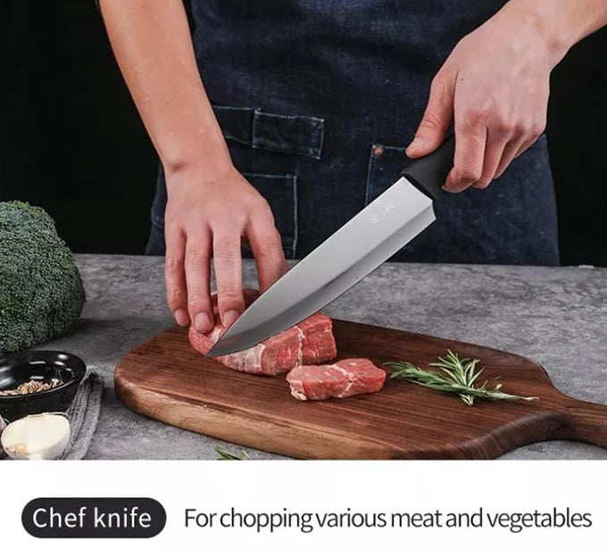 ZXQ Master Z Black Knight Kitchen Knife Set 7pcs / 张小泉黑骑士系列套刀