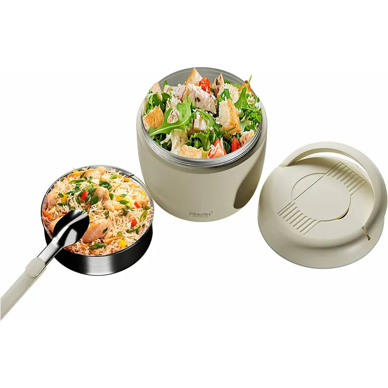 Vacuum Food Jar - PJ-3321A-L PINKAH White (970ml)