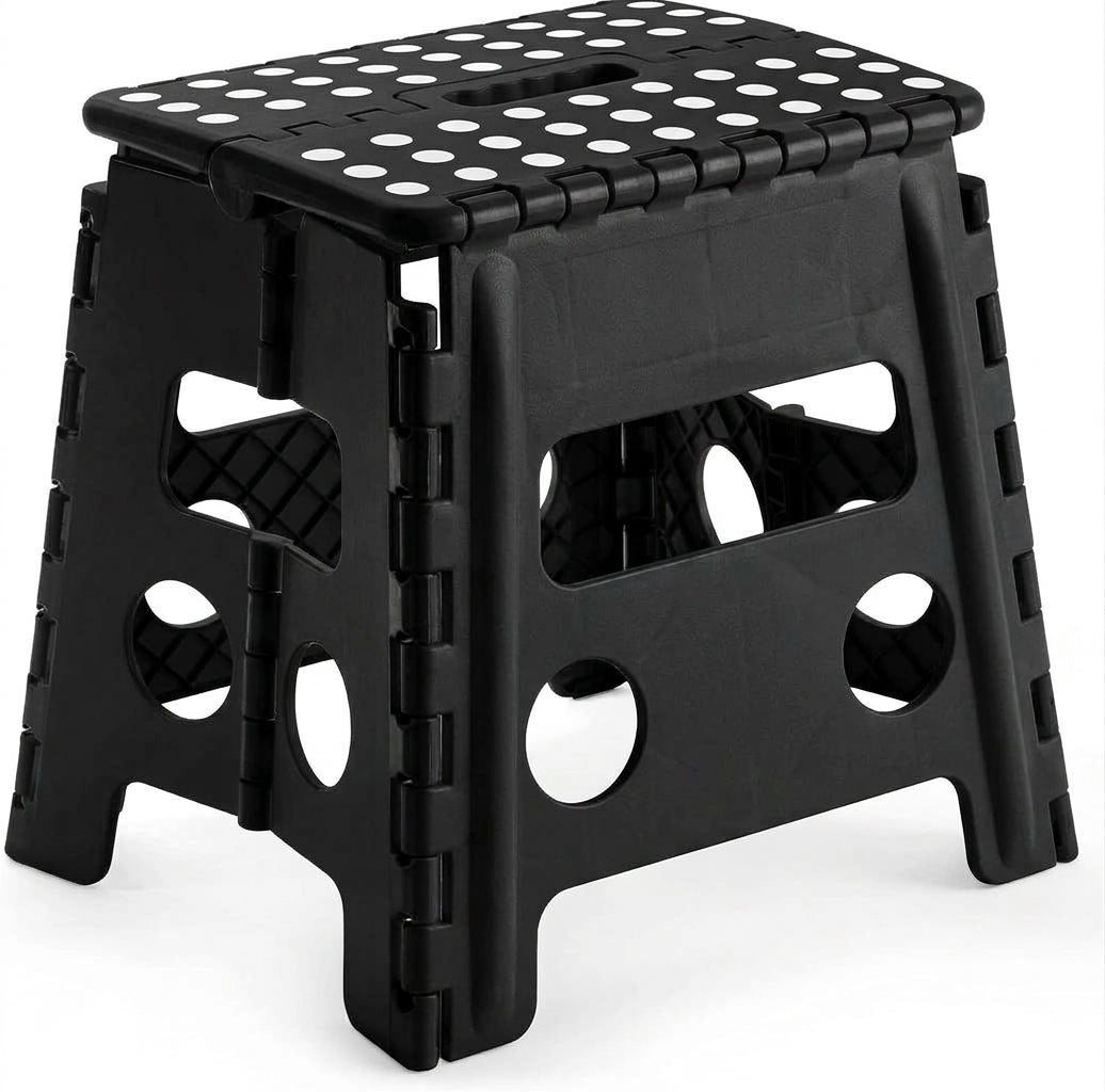 Plastic Folding Step Stool Portable Chair Flat Indoor/Outdoor Home