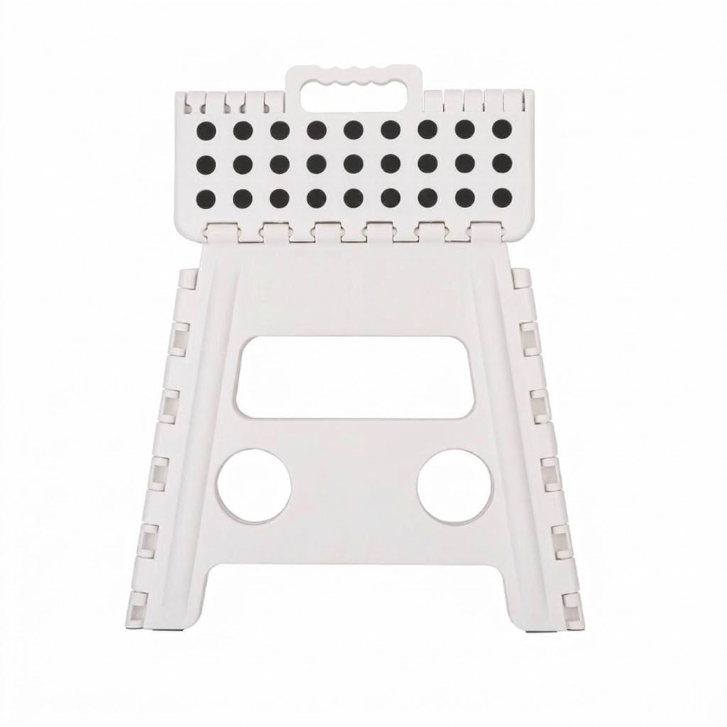 Plastic Folding Step Stool Portable Chair Flat Indoor/Outdoor Home