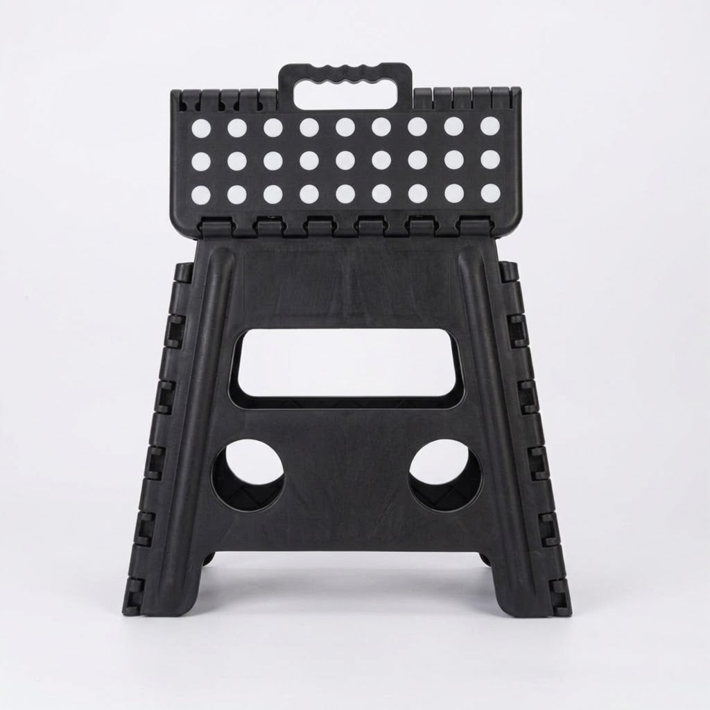 Plastic Folding Step Stool Portable Chair Flat Indoor/Outdoor Home