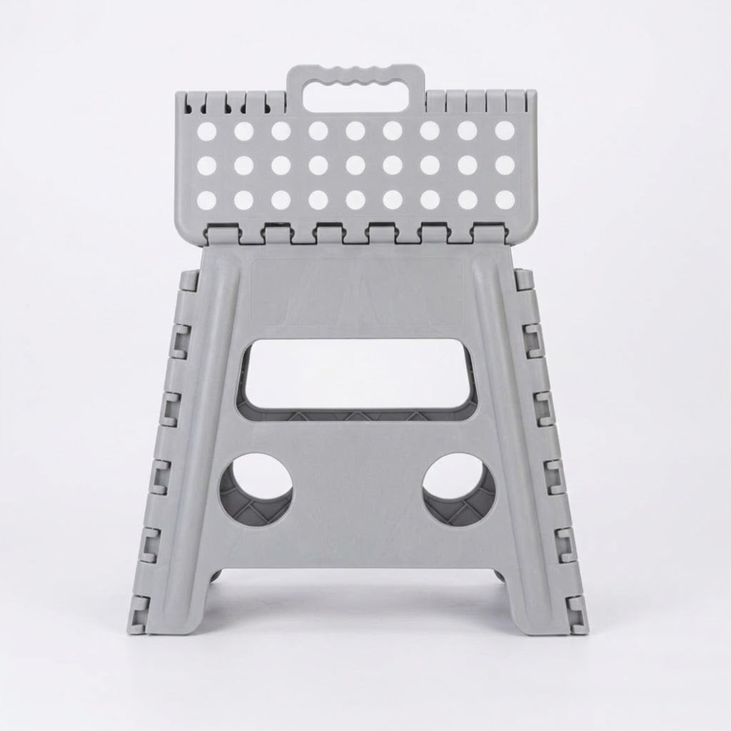 Plastic Folding Step Stool Portable Chair Flat Indoor/Outdoor Home