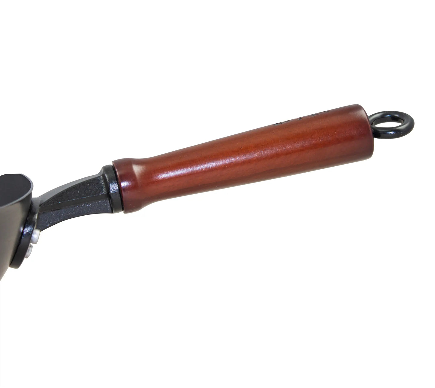 Spin Pressing Iron Wok with Wooden Handle 32cm