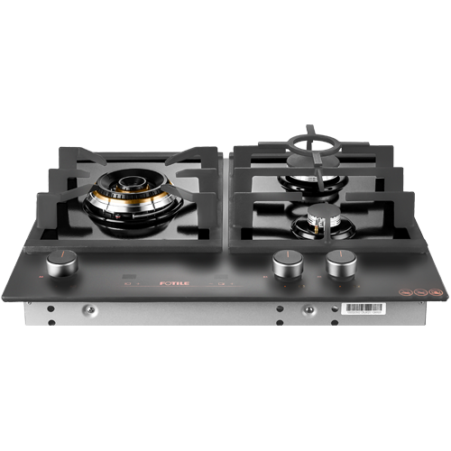 FOTILE 60cm 3 Burner Gas Cooktop - Matt Tempered Glass Panel GLG60305-Y
