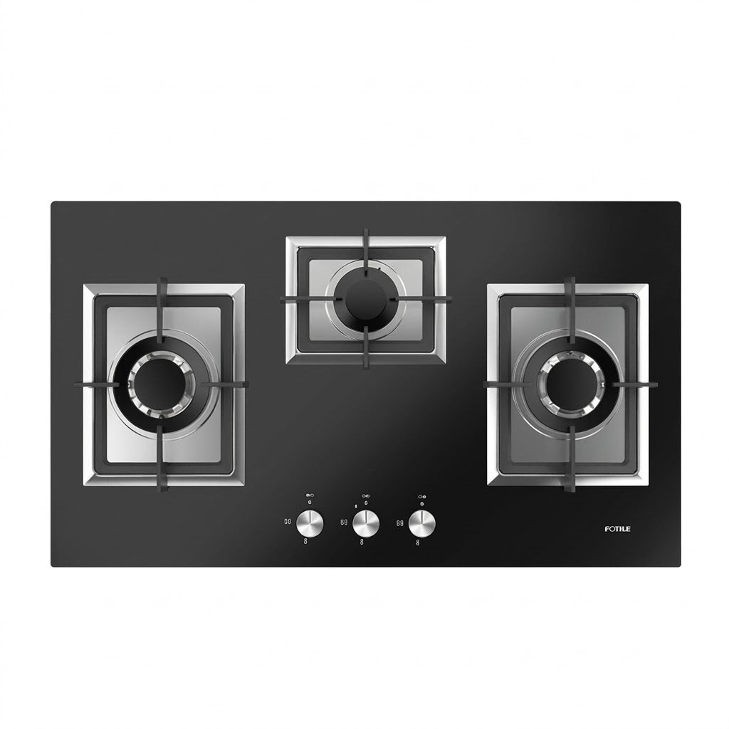 FOTILE 90cm 3 Burner Cooktop - Powerful Fire Unlocks More Flavours! GLG86322S
