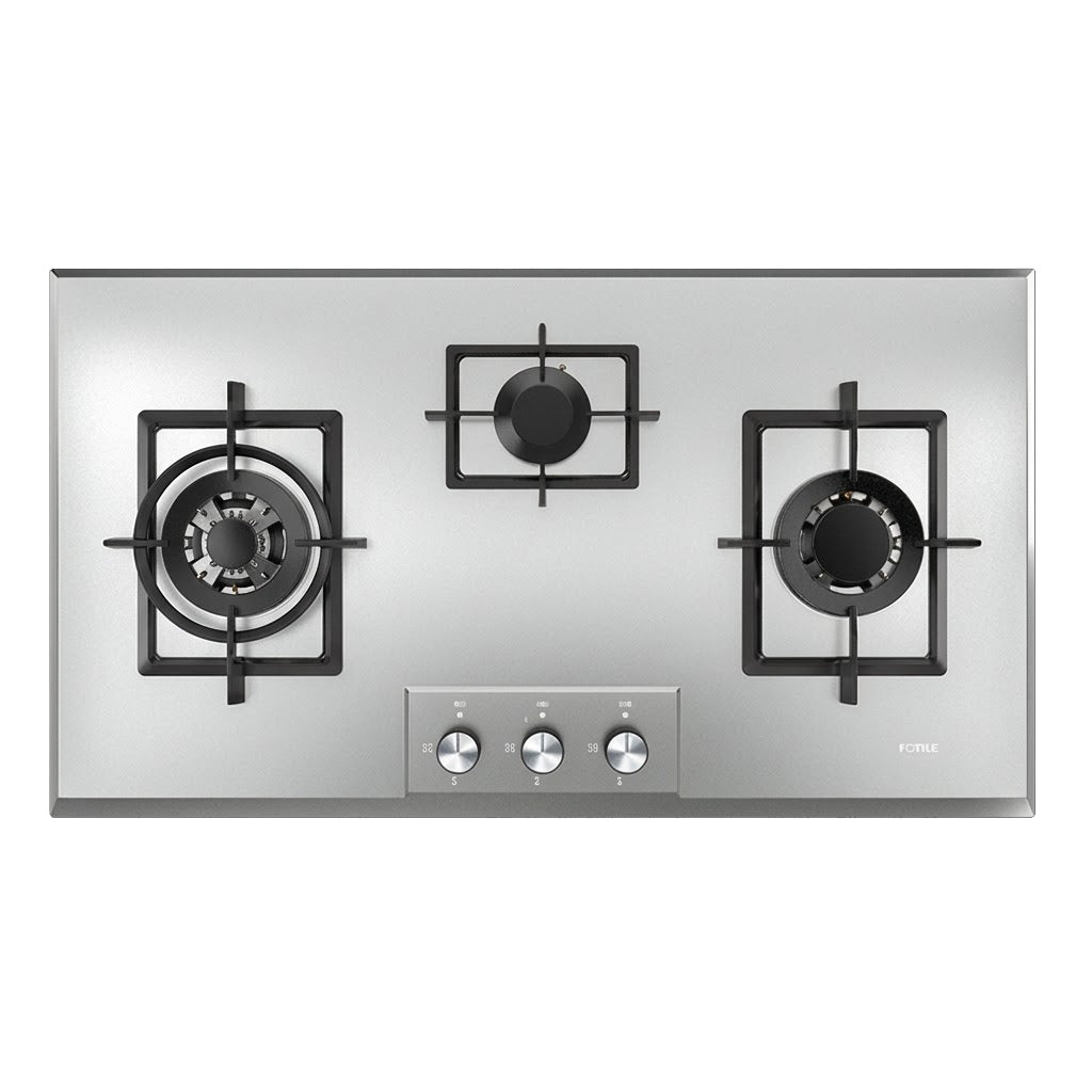 FOTILE 90cm 3 Burner Cooktop - Stainless Steel GLS90303S