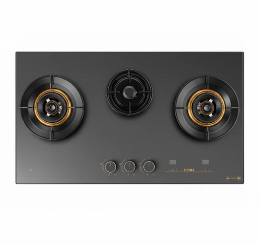 FOTILE 900mm 3 Burner Matt Glass Hyper Flame Cooktop GLG90315-Y