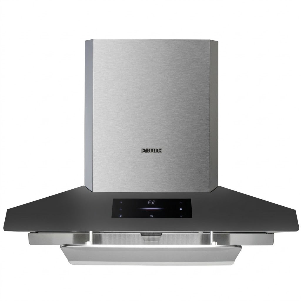 Fotile 90cm Pyramid Chimney Wall Mounted Rangehood - Intelligent Self-Adjusting EMG9050-Y