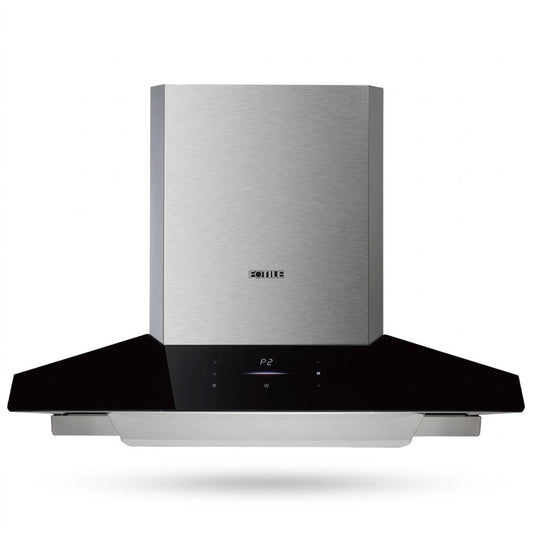 Fotile 90cm Pyramid Chimney Wall Mounted Rangehood - Stainless Steel EMG9050