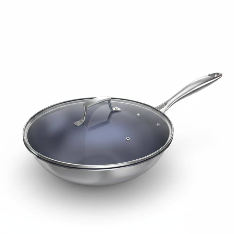 Titanium Composite Stir-fry Wok | Tri-Ply Healthy Cookware 32cm