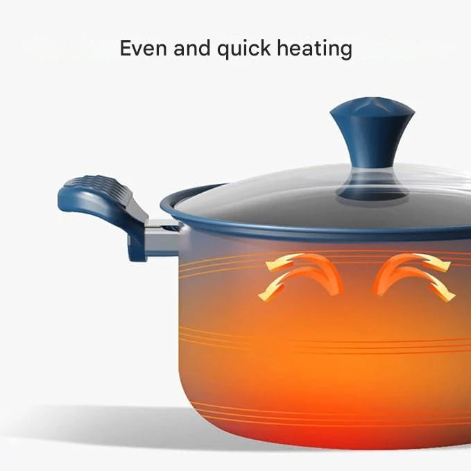 Multifunctional Cooking Pot 22CM Blue