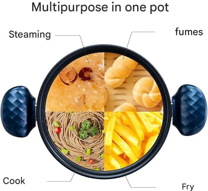 Multifunctional Cooking Pot 22CM Blue