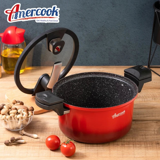 Amercook Micro-pressure Cooker Red