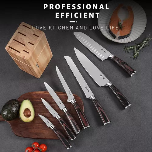 ZXQ Royal Kitchen Knife Set 8-Piece / 张小泉厨刀套装
