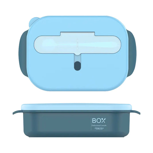 Stainless Steel Lunch Box with 3 Compartments 1000ml PINKAH Blue