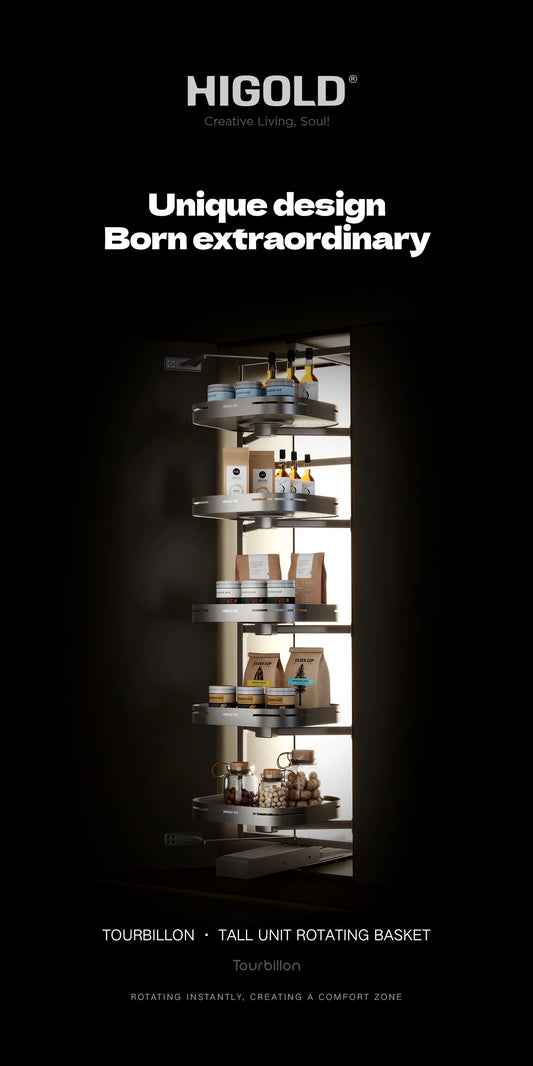 Shearer Tourbillon Pantry with 5 layers - Adjustable Height - For 600mm Cabinet - 202295