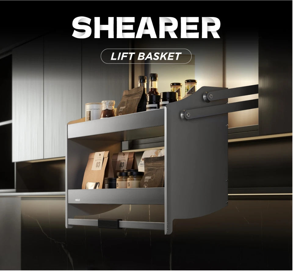 Shearer Lift Basket Overhead Cabinet Storage - for a 600mm Cupboard - 401221