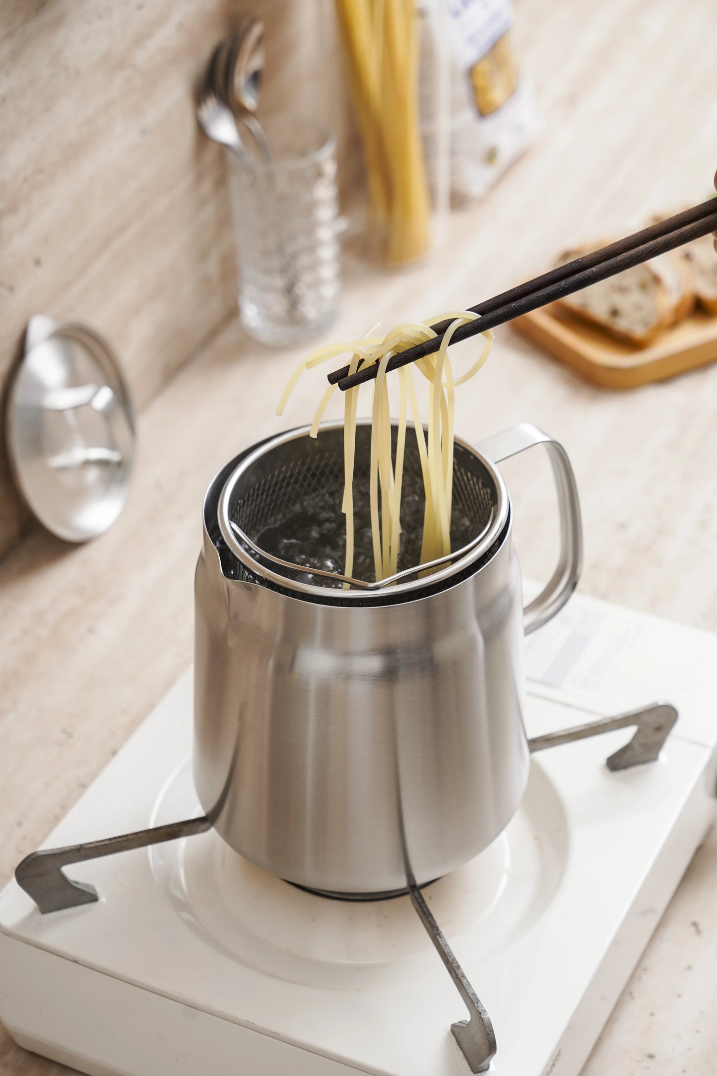 Multi-purpose Stainless Steel Pot & Strainer Set