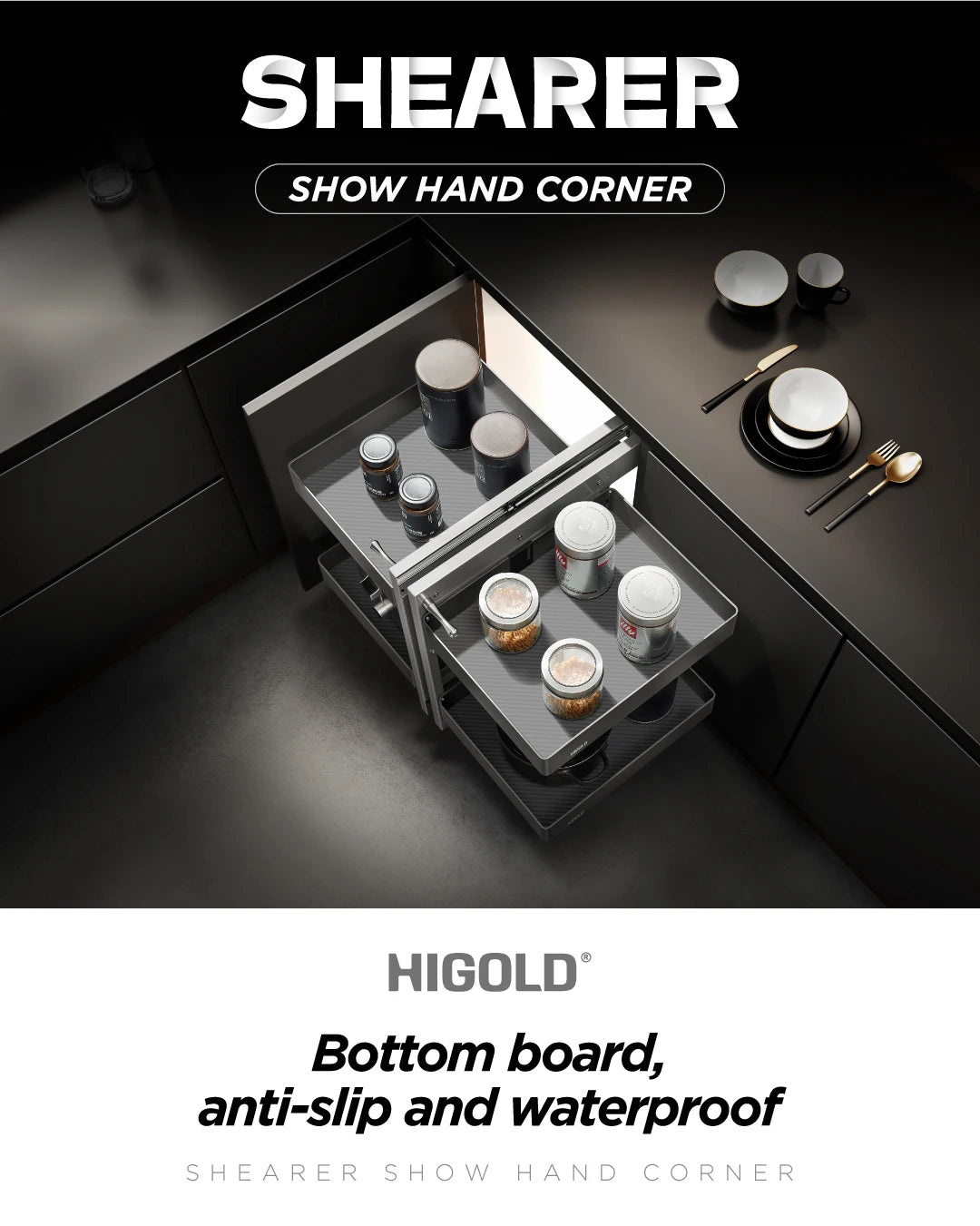 Shearer Show Hand Magic Corner - Fits 900mm Blind Corner - 101148