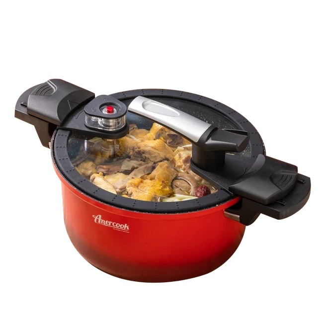 Amercook Micro-pressure Cooker Red