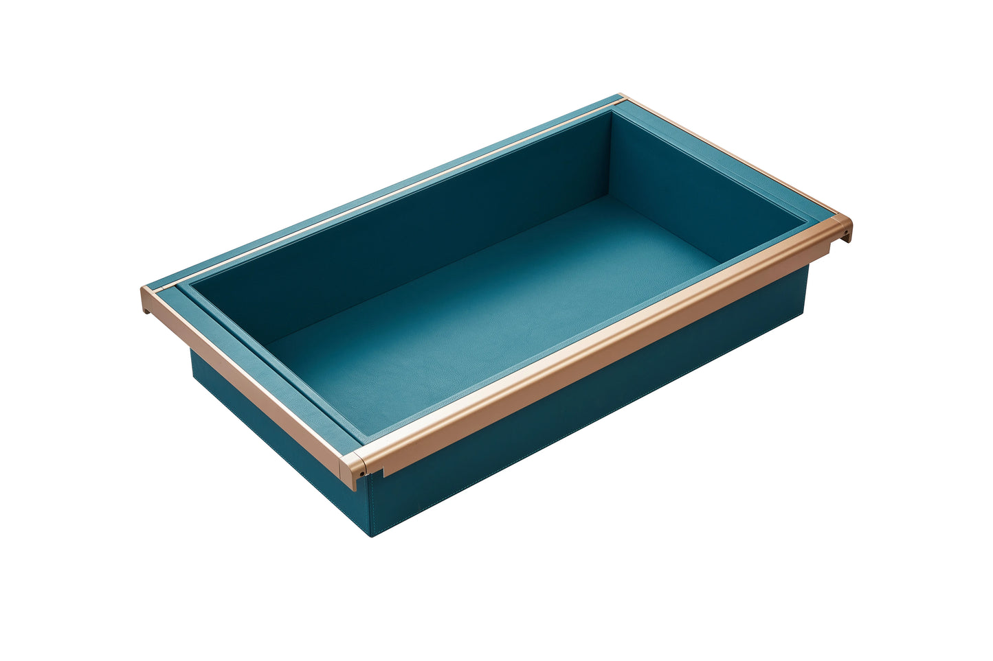 Basket - Shallow - Fits 900mm Cabinet - B Series Teal PU Leather - 706034 /  706034S