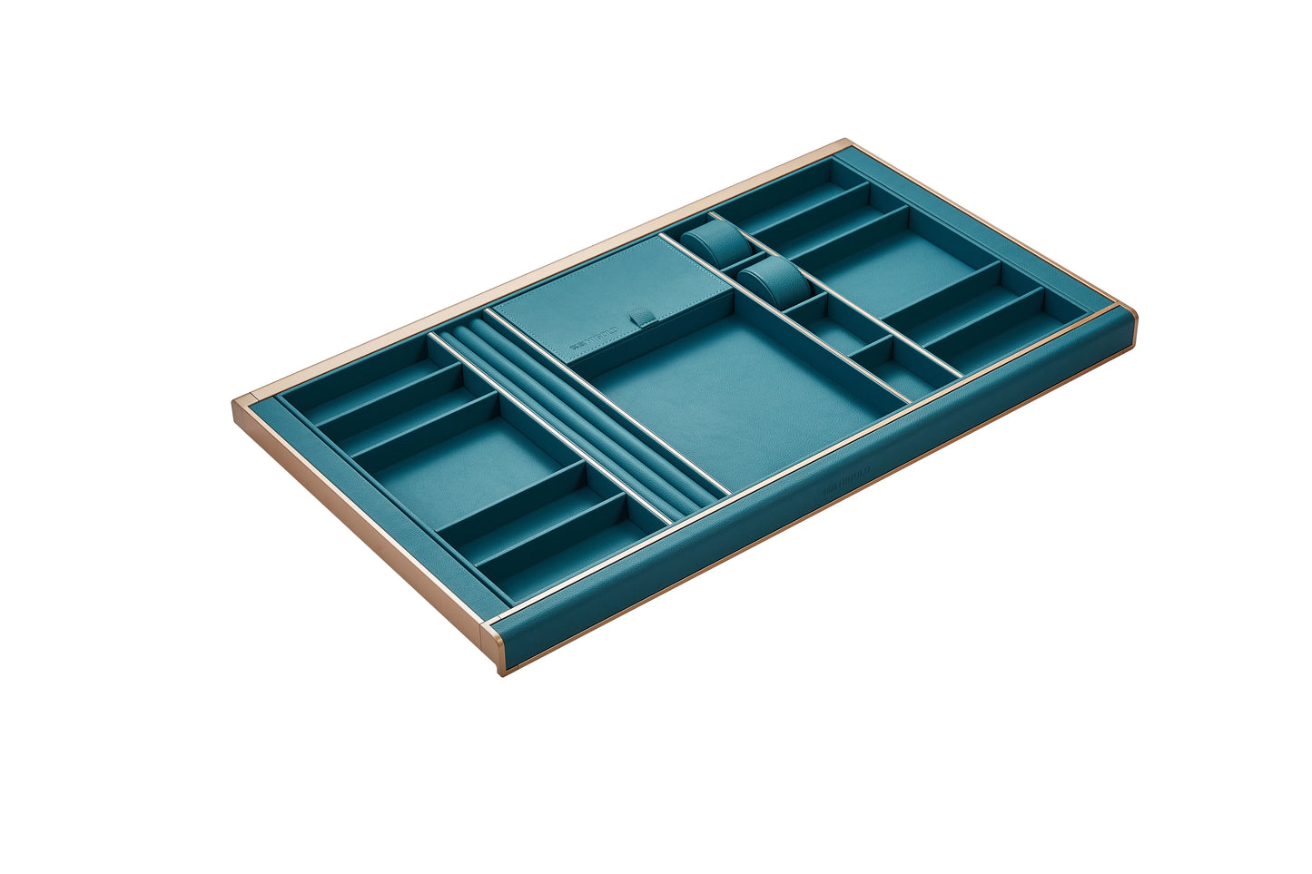 Jewellery Storage Box - Fits 900mm Cabinet - B Series Teal PU Leather - 706044 / 706044S