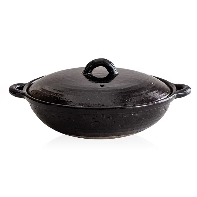 Authentic Japanese 4th-market Donabe Pot Casserole Pot Size 8/9