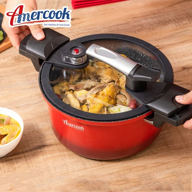 Amercook Micro-pressure Cooker Red