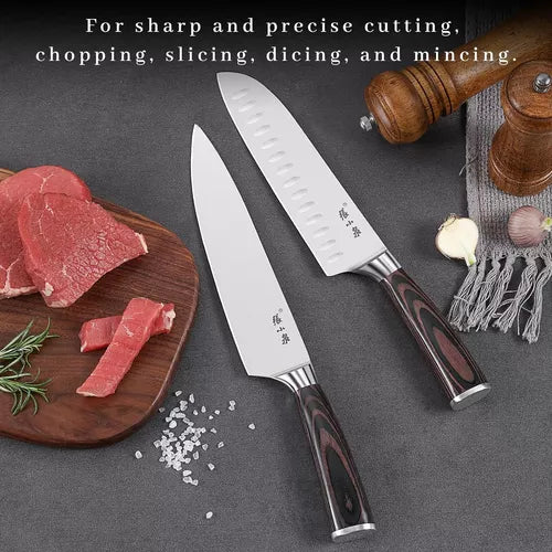 ZXQ Royal Kitchen Knife Set 8-Piece / 张小泉厨刀套装