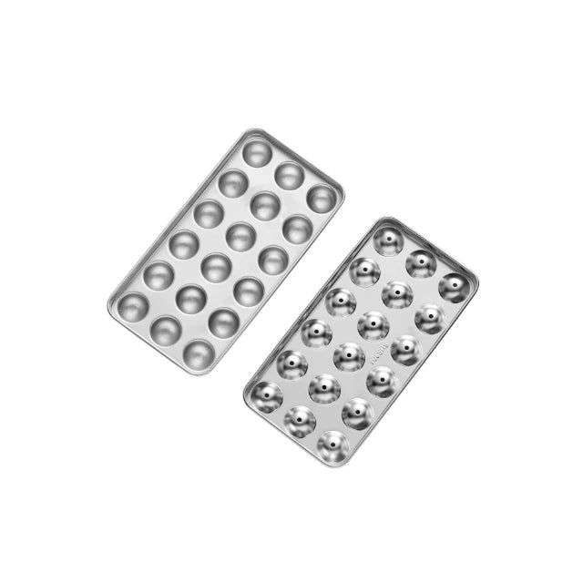 Stainless Steel Ice Ball Tray - 18 Units