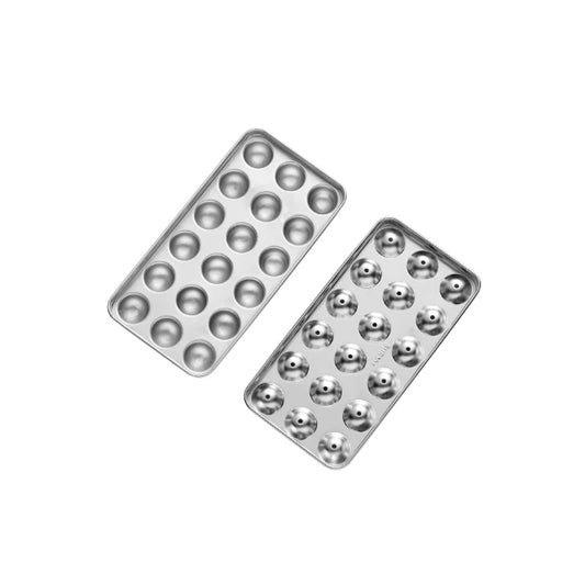 Stainless Steel Ice Ball Tray - 18 Units
