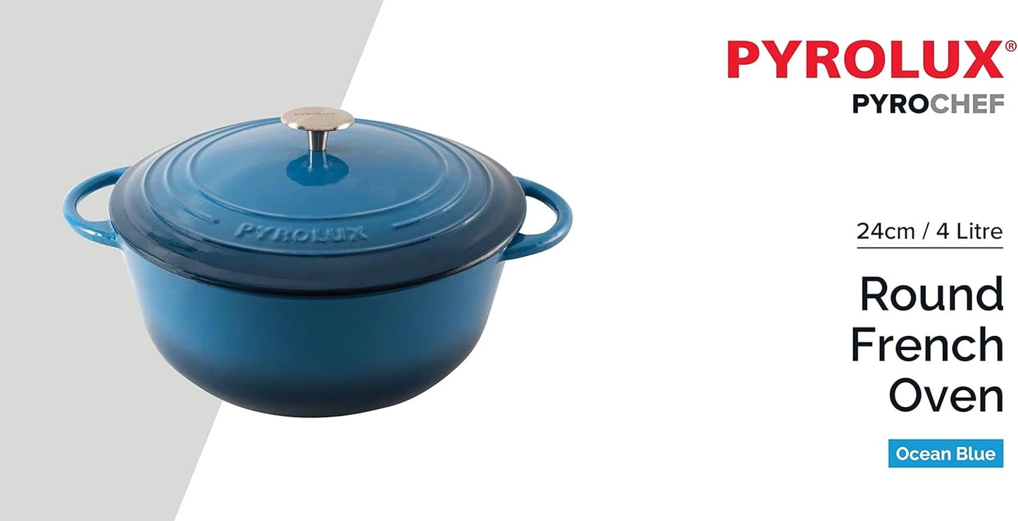 Pyrolux Pyrochef Cast Iron 4L Casserole 24cm