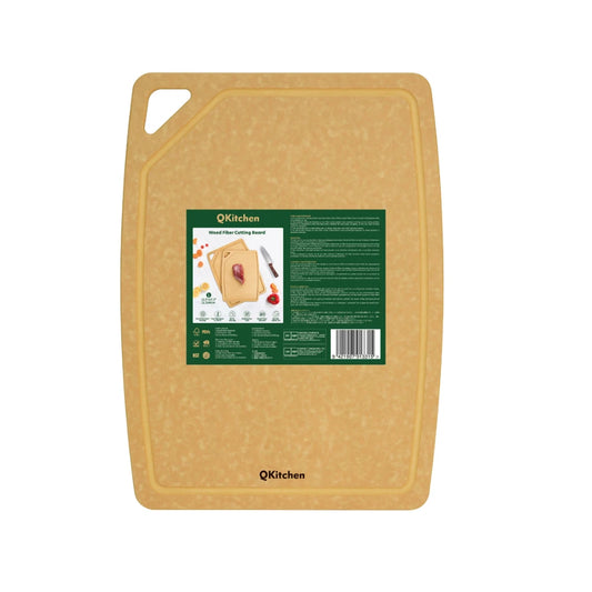 QKitchen Wood Fiber Cutting Board - Size L
