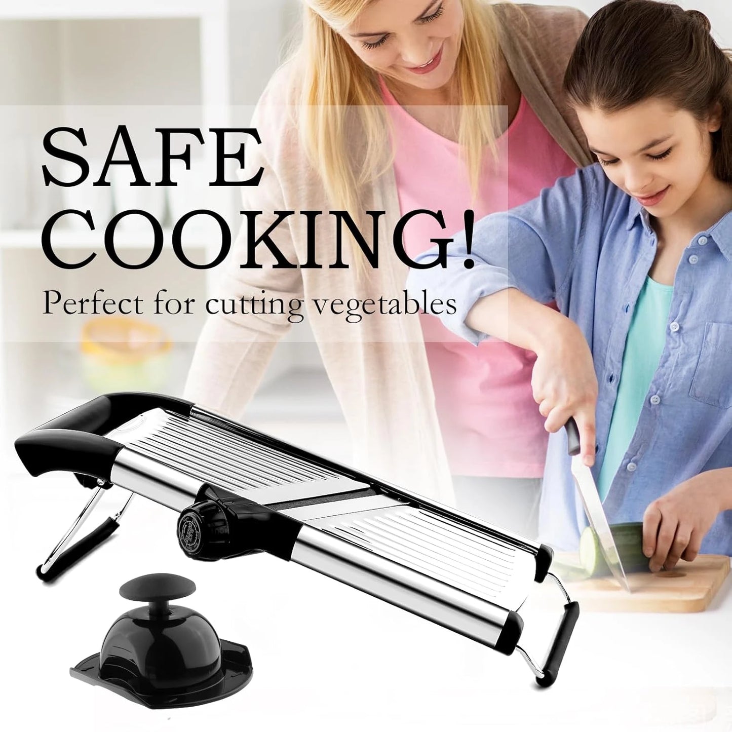 Professional Adjustable Stainless Steel Mandoline Slicer W1027