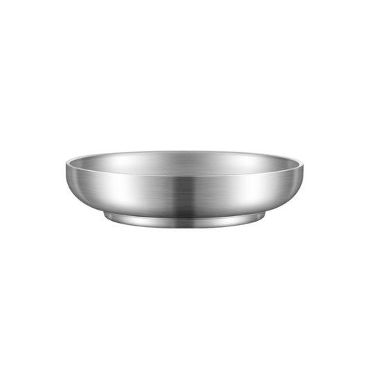 Stainless Steel Deep Dish Plate - 20cm
