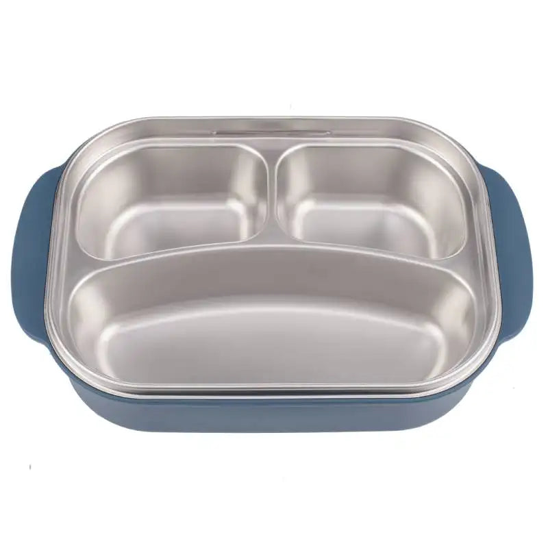 Stainless Steel Lunch Box with 3 Compartments 1000ml PINKAH Orange