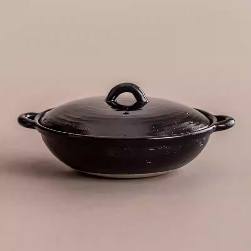 Authentic Japanese 4th-market Donabe Pot Casserole Pot Size 8/9