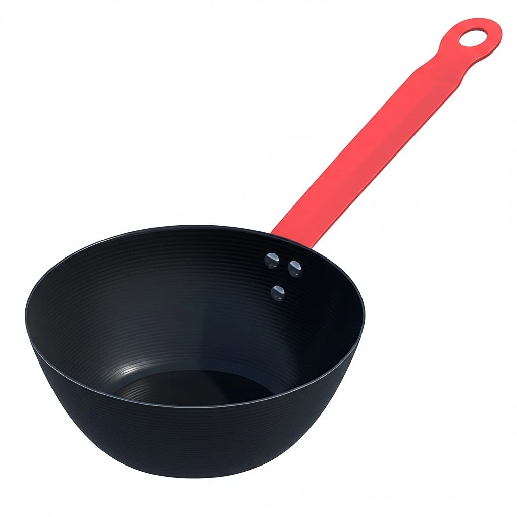 20cm Cast Iron Fry Wok with Health-Focused (Wok Only - Lid Not Included)
