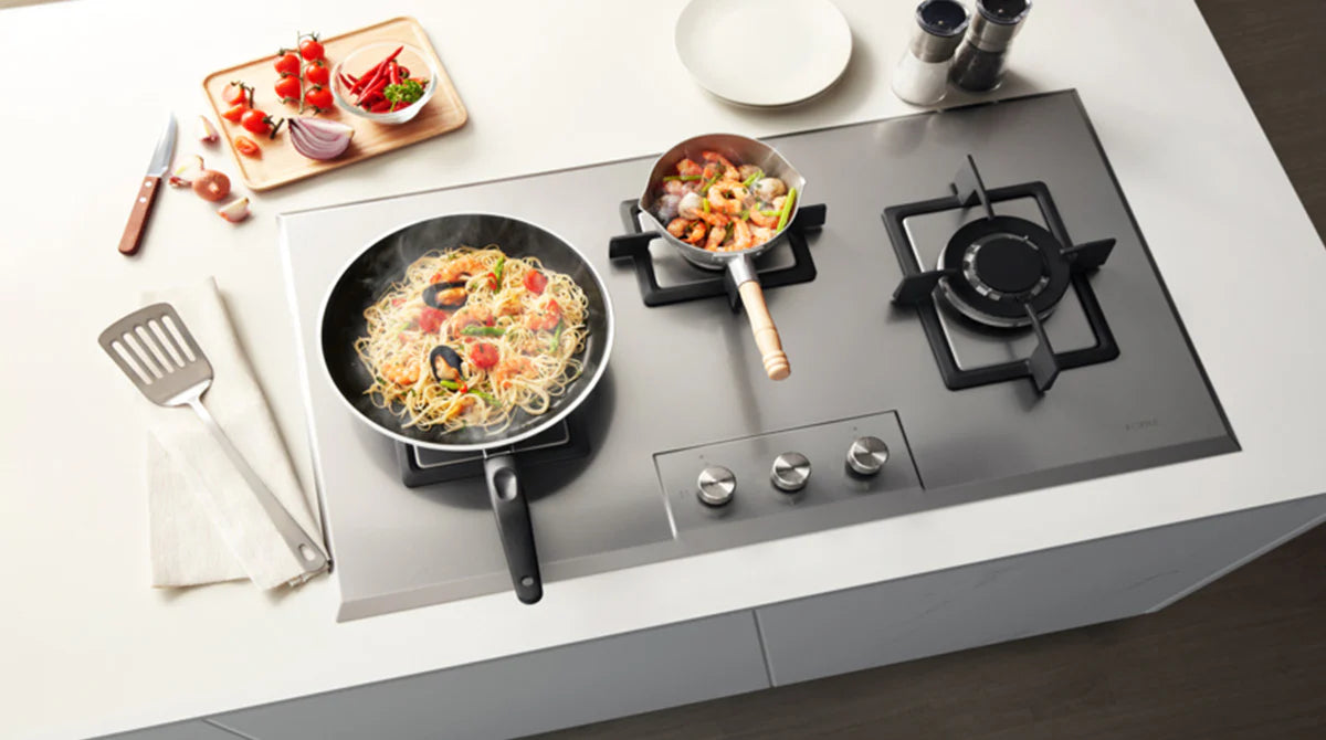 FOTILE 90cm 3 Burner Cooktop - Stainless Steel GLS90303S
