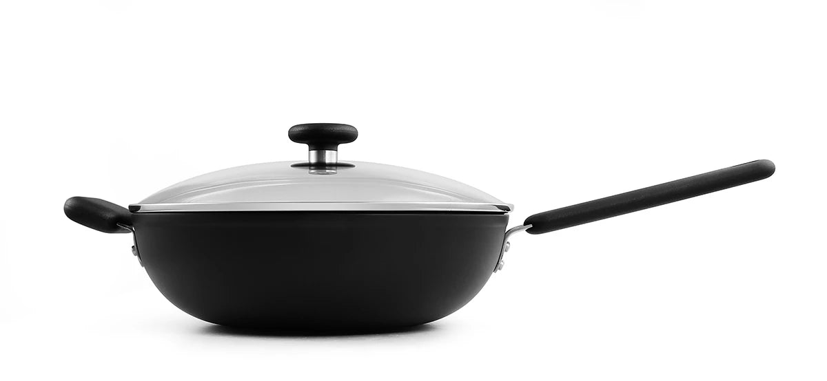 Italian Serafino Zani Chinese Wok With Long Handle 107/30
