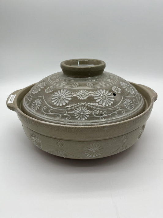 Japanese Donabe No9 Mishima Coated 日本内山砂锅9号