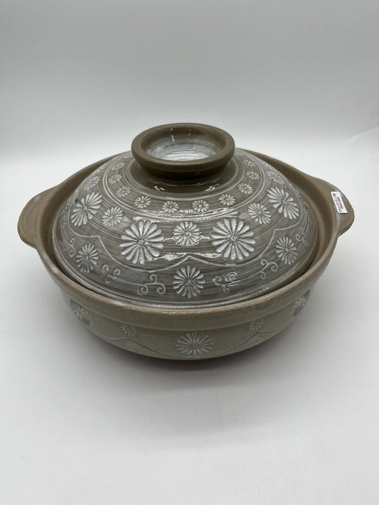 Japanese Donabe No10 Mishima Coated 日本内山砂锅10号