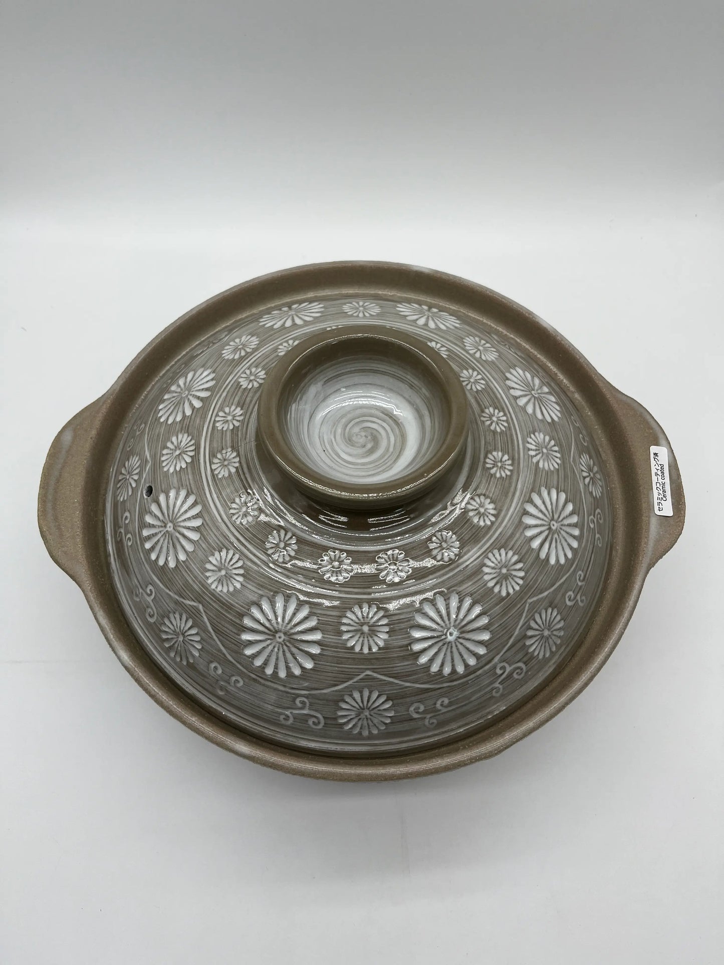 Japanese Donabe No10 Mishima Coated 日本内山砂锅10号