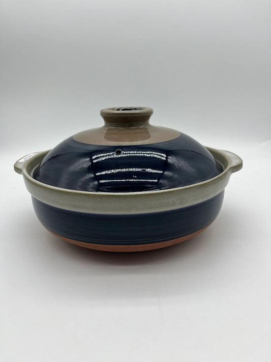 Japanese Donabe IH No9 Mishima Coated 日本内山IH砂锅9号