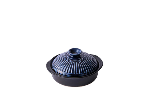 GINPO Kikka Japanese Donabe Casserole No.7 Blue