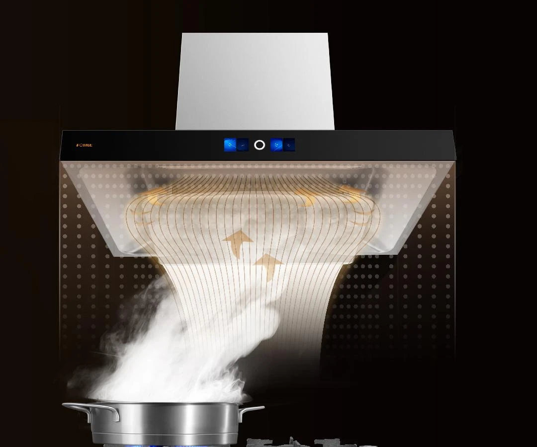 Fotile 90cm Silencore Box Chimney Wall Mounted Rangehood - Air Manager EMG9060 / EMG9060C