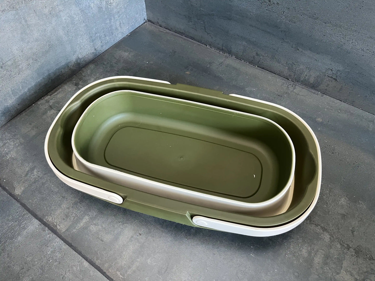 Collapsible Picnic Basket with Handles - Portable Outdoor Food Container